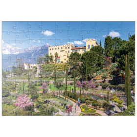 Darstellung des Puzzle Motivs Schloss Trauttmansdorff in Meran, Südtirol, Italien - Puzzleteile: 100
