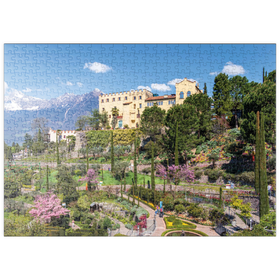 Darstellung des Puzzle Motivs Schloss Trauttmansdorff in Meran, Südtirol, Italien - Puzzleteile: 500