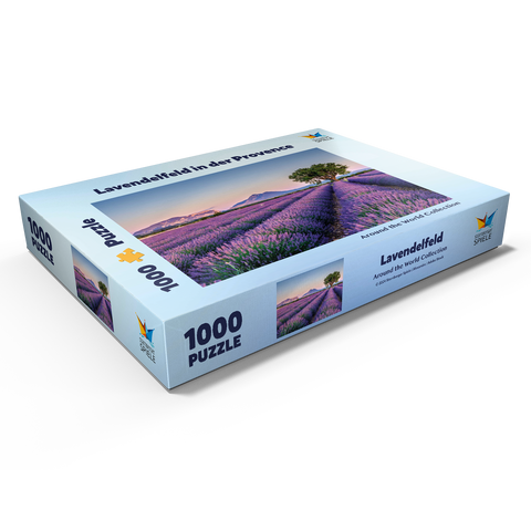 Lavendelfeld in der Provence, Frankreich 1000 Puzzle Schachtel Ansicht1