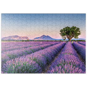 Darstellung des Puzzle Motivs Lavendelfeld in der Provence, Frankreich - Puzzleteile: 200