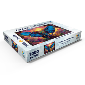 Alternative Darstellung des Puzzle-Motivs Der elefantastische Schmetterling  - Fantasie-Tier im farbenprächtigen Dschungel – Puzzleteile: 1000