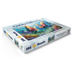 Darstellung des Puzzle Motivs Fantasie-Fische in der Unterwasserwelt - Puzzleteile: 200