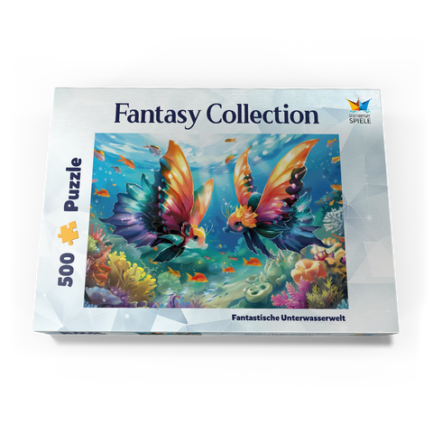 Fantasie-Fische in der Unterwasserwelt 500 Puzzle Schachtel Ansicht3