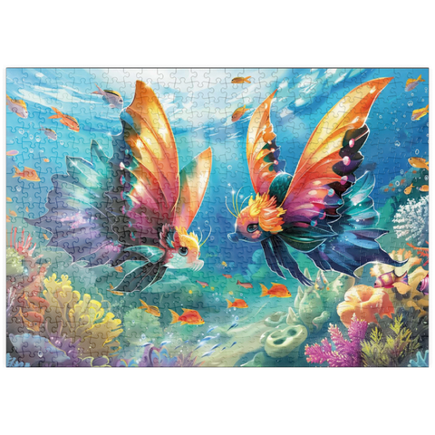 puzzleplate Fantasie-Fische in der Unterwasserwelt 500 Puzzle