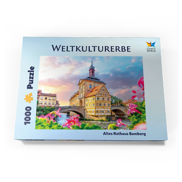 Altes Rathaus in Bamberg - Weltkulturerbe 1000 Puzzle Schachtel Ansicht3