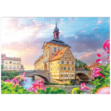 puzzleplate Altes Rathaus in Bamberg - Weltkulturerbe 1000 Puzzle