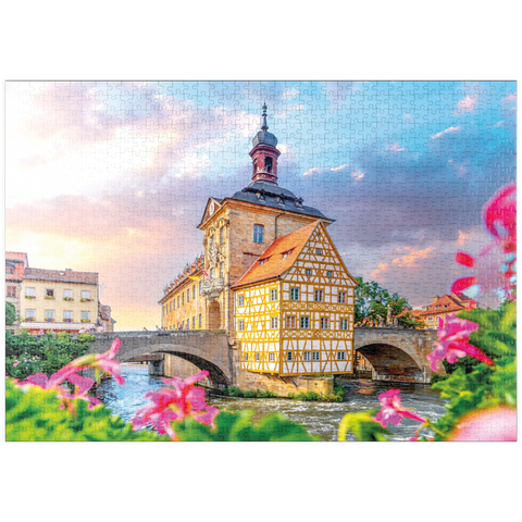 puzzleplate Altes Rathaus in Bamberg - Weltkulturerbe 1000 Puzzle