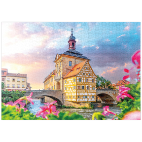 Darstellung des Puzzle Motivs Altes Rathaus in Bamberg - Weltkulturerbe - Puzzleteile: 1000