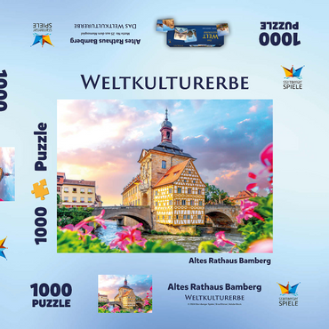 Altes Rathaus in Bamberg - Weltkulturerbe 1000 Puzzle Schachtel 3D Modell