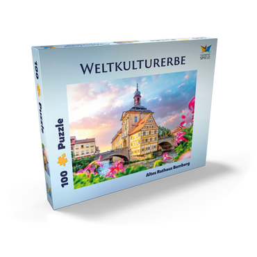 Altes Rathaus in Bamberg - Weltkulturerbe 100 Puzzle Schachtel Ansicht2