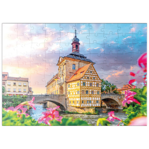 puzzleplate Altes Rathaus in Bamberg - Weltkulturerbe 100 Puzzle