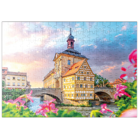 puzzleplate Altes Rathaus in Bamberg - Weltkulturerbe 200 Puzzle