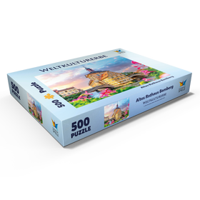 Alternative Darstellung des Puzzle-Motivs Altes Rathaus in Bamberg - Weltkulturerbe – Puzzleteile: 500