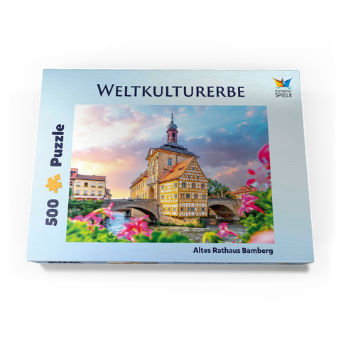 Altes Rathaus in Bamberg - Weltkulturerbe 500 Puzzle Schachtel Ansicht3