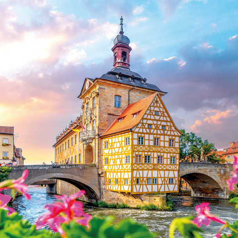 Altes Rathaus in Bamberg - Weltkulturerbe 500 Puzzle 3D Modell