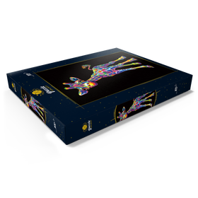 Darstellung des Puzzle Motivs Pop Colors Giraffe - Puzzleteile: 100