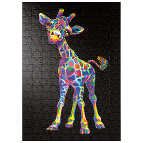 Darstellung des Puzzle-Motivs Pop Colors Giraffe – Puzzleteile: 200