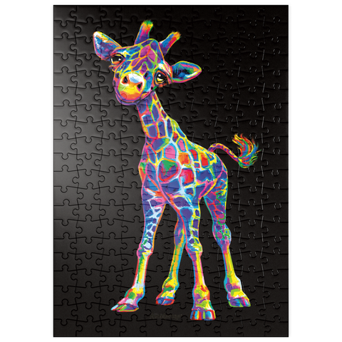 puzzleplate Pop Colors Giraffe 200 Puzzle