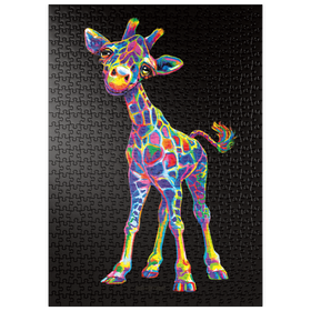 Darstellung des Puzzle Motivs Pop Colors Giraffe - Puzzleteile: 500