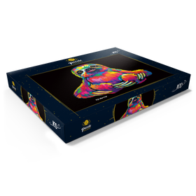 Darstellung des Puzzle Motivs Pop Colors Sloth - Puzzleteile: 100