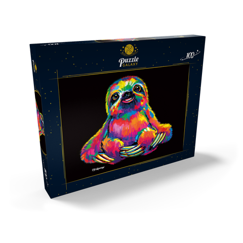 Pop Colors Sloth 100 Puzzle Schachtel Ansicht2