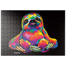 Darstellung des Puzzle Motivs Pop Colors Sloth - Puzzleteile: 200