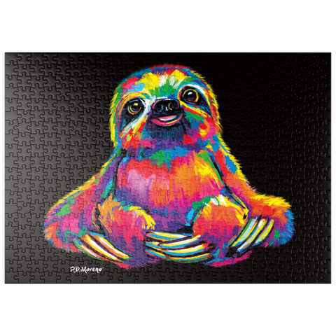 puzzleplate Pop Colors Sloth 500 Puzzle