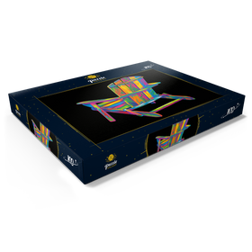 Darstellung des Puzzle Motivs Pop Colors Adirondack Chair - Puzzleteile: 100