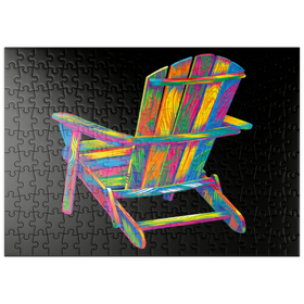 Darstellung des Puzzle-Motivs Pop Colors Adirondack Chair – Puzzleteile: 200