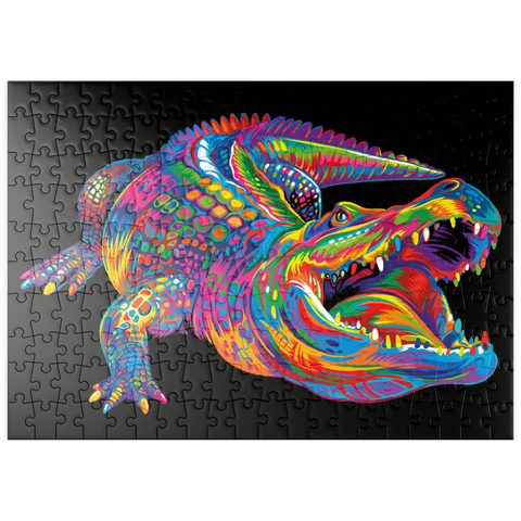 puzzleplate Pop Colors Alligator 200 Puzzle