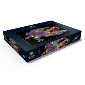 Darstellung des Puzzle Motivs Pop Colors Alligator - Puzzleteile: 500