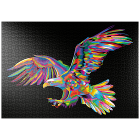 Darstellung des Puzzle Motivs Bald Eagle - Puzzleteile: 1000
