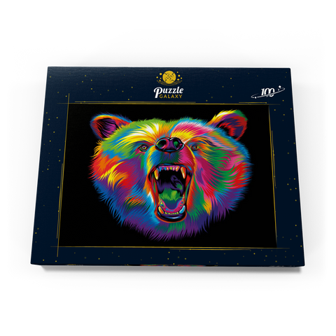 Roaring Black Bear 100 Puzzle Schachtel Ansicht3