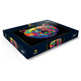 Darstellung des Puzzle Motivs Roaring Black Bear - Puzzleteile: 200