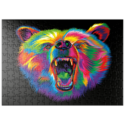 puzzleplate Roaring Black Bear 200 Puzzle