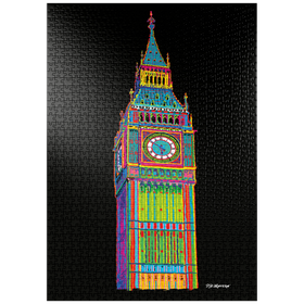 Darstellung des Puzzle Motivs Big Ben - Puzzleteile: 1000