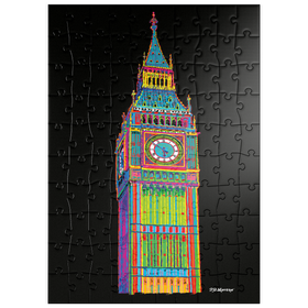 Darstellung des Puzzle Motivs Big Ben - Puzzleteile: 100