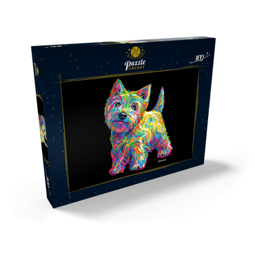 Pop Colors Westie 100 Puzzle Schachtel Ansicht2