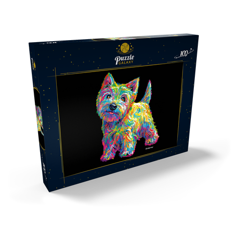 Pop Colors Westie 100 Puzzle Schachtel Ansicht2