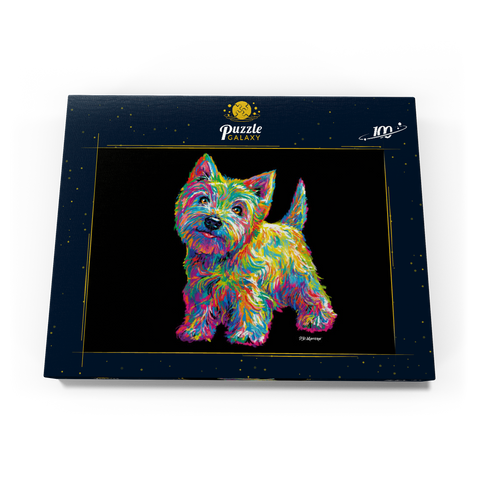 Pop Colors Westie 100 Puzzle Schachtel Ansicht3