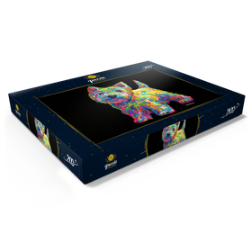 Darstellung des Puzzle Motivs Pop Colors Westie - Puzzleteile: 200