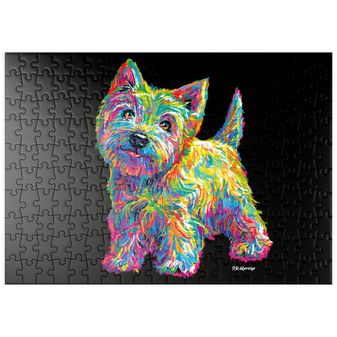 puzzleplate Pop Colors Westie 200 Puzzle