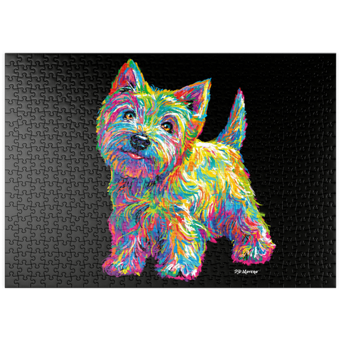 puzzleplate Pop Colors Westie 500 Puzzle