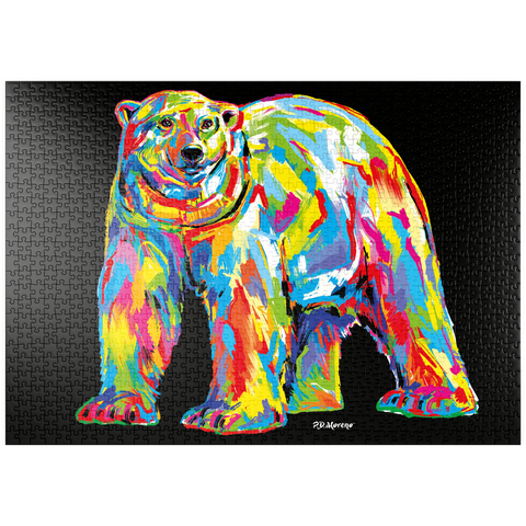 puzzleplate Polar Bear Pop Colors 1000 Puzzle