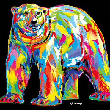 Polar Bear Pop Colors 1000 Puzzle 3D Modell