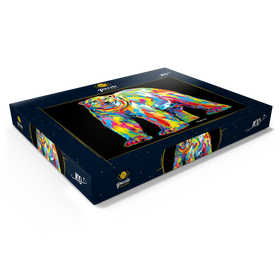 Darstellung des Puzzle Motivs Polar Bear Pop Colors - Puzzleteile: 100