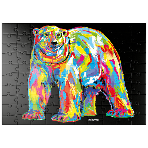 puzzleplate Polar Bear Pop Colors 100 Puzzle