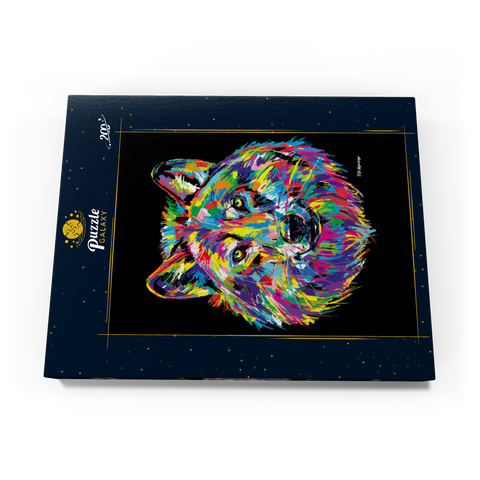 Pop Colors Wolf 200 Puzzle Schachtel Ansicht3