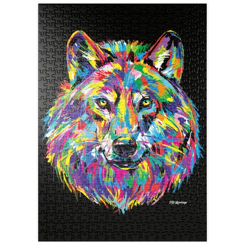 puzzleplate Pop Colors Wolf 500 Puzzle