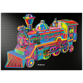 Darstellung des Puzzle Motivs Toy Train - Puzzleteile: 1000
